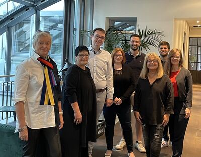 v.l.n.r. Gisela Becker, Katja Ruiters, Denis Waldästl, Nicole Männig-Güney, Nils Suchetzki, Heike Borowski, Ömer K